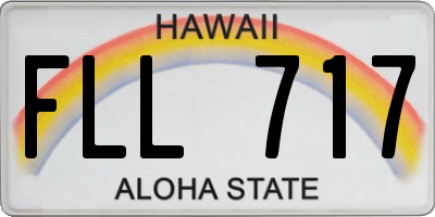 HI license plate FLL717