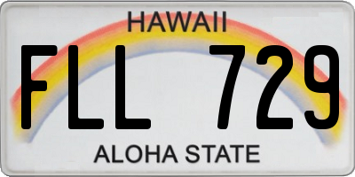 HI license plate FLL729