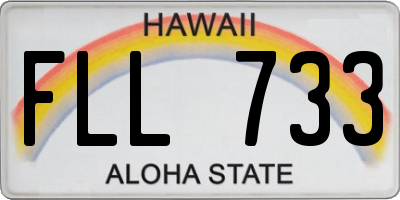 HI license plate FLL733