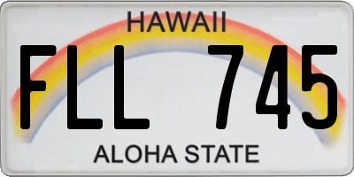 HI license plate FLL745