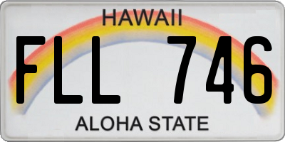 HI license plate FLL746