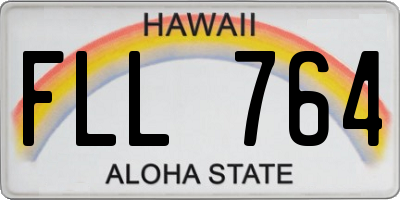 HI license plate FLL764