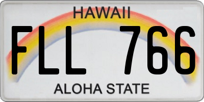 HI license plate FLL766