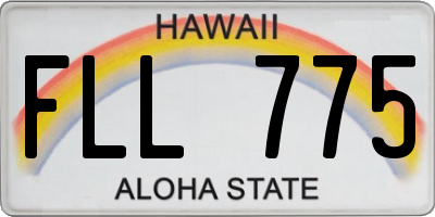 HI license plate FLL775