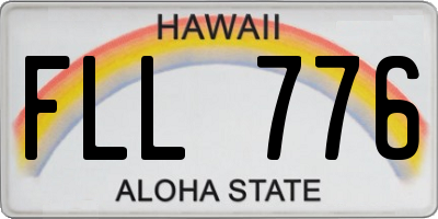 HI license plate FLL776