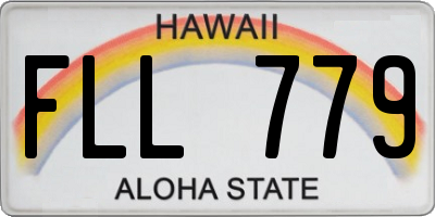 HI license plate FLL779