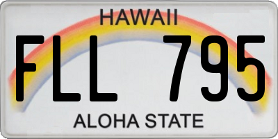 HI license plate FLL795