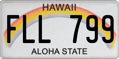 HI license plate FLL799