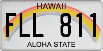 HI license plate FLL811