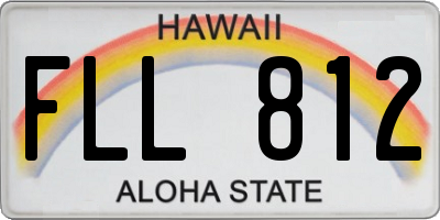 HI license plate FLL812