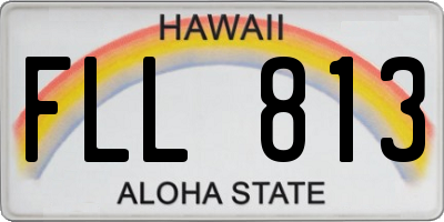 HI license plate FLL813