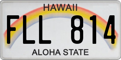 HI license plate FLL814