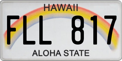 HI license plate FLL817