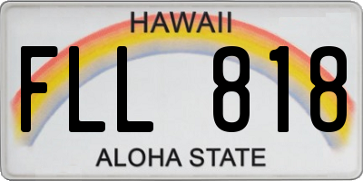 HI license plate FLL818