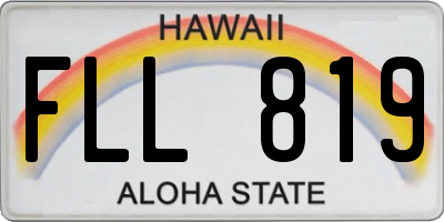 HI license plate FLL819