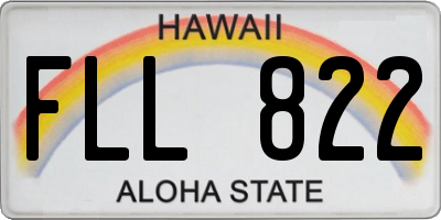 HI license plate FLL822