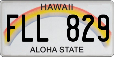 HI license plate FLL829