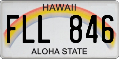 HI license plate FLL846