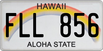 HI license plate FLL856