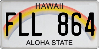 HI license plate FLL864