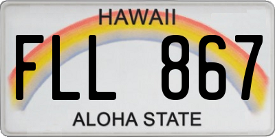 HI license plate FLL867
