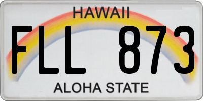 HI license plate FLL873