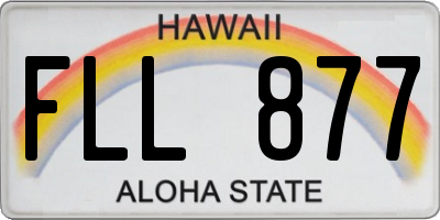 HI license plate FLL877