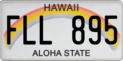 HI license plate FLL895