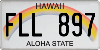 HI license plate FLL897