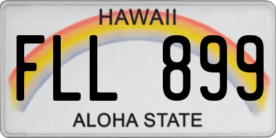 HI license plate FLL899