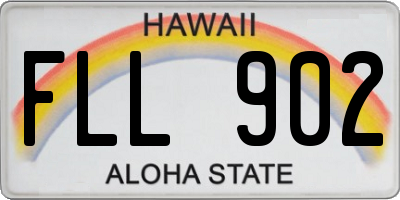 HI license plate FLL902