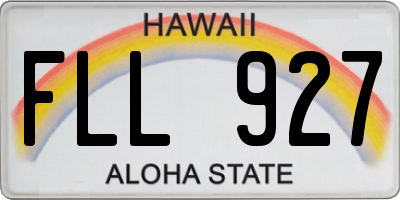 HI license plate FLL927