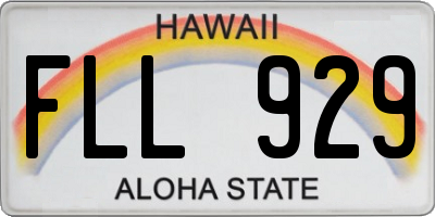 HI license plate FLL929