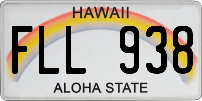 HI license plate FLL938