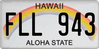 HI license plate FLL943