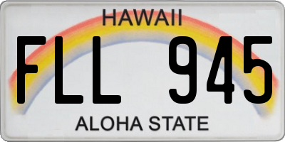 HI license plate FLL945