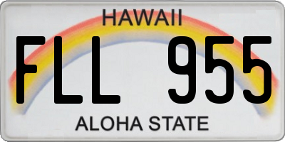 HI license plate FLL955