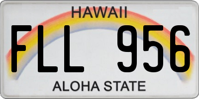 HI license plate FLL956