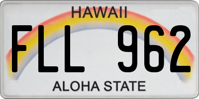 HI license plate FLL962