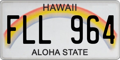 HI license plate FLL964