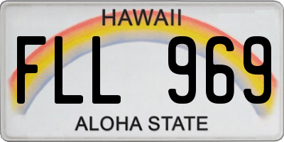 HI license plate FLL969