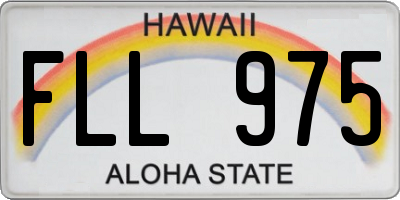 HI license plate FLL975