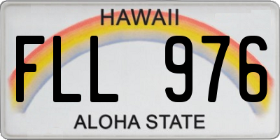 HI license plate FLL976