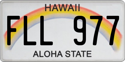 HI license plate FLL977