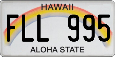 HI license plate FLL995