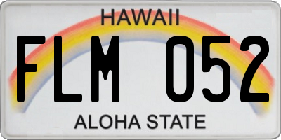 HI license plate FLM052