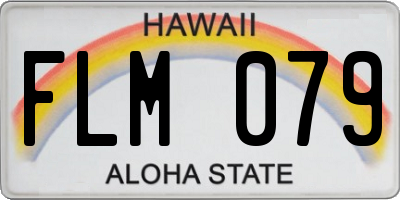 HI license plate FLM079