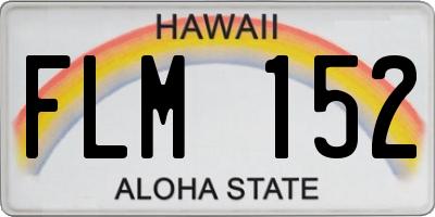 HI license plate FLM152