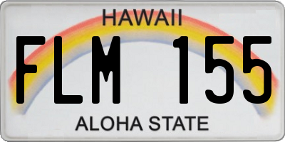 HI license plate FLM155