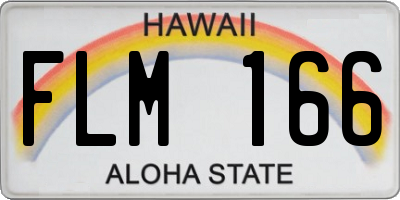 HI license plate FLM166